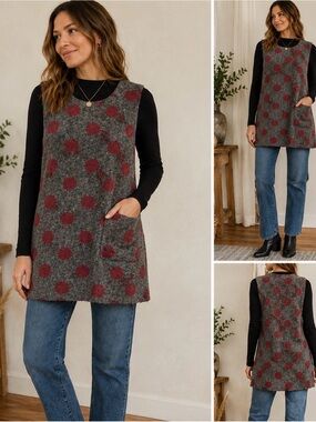 Cut Loose size S Wool blend polka dot tunic l jumper